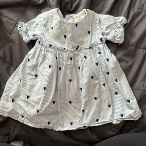 Gymboree Blue and white pinstripe dress